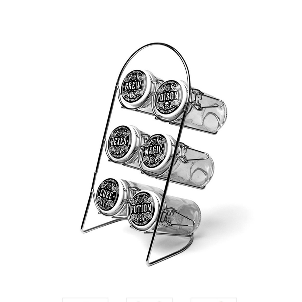 New with tag Alchemy of England Witch’s Spice Rack Storage Bottles